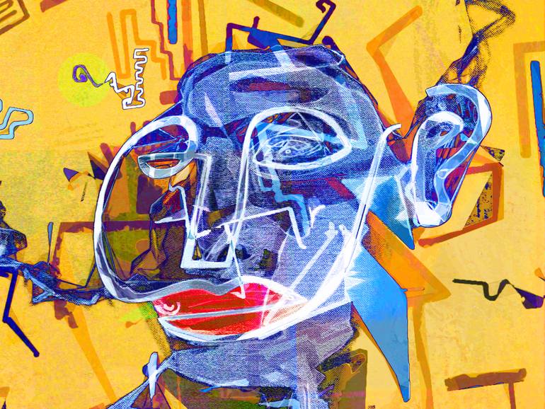 Original Expressionism People Painting by Dominic Brown