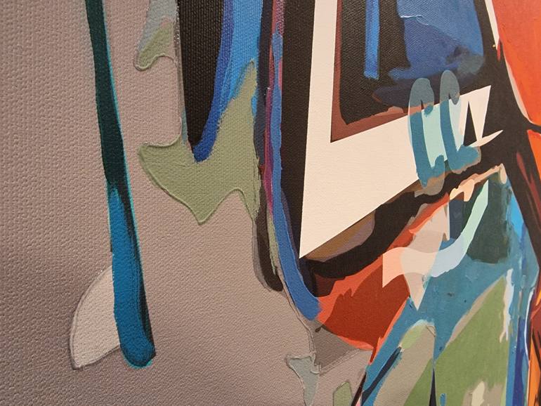 Original Abstract Expressionism Fantasy Painting by Dominic Brown