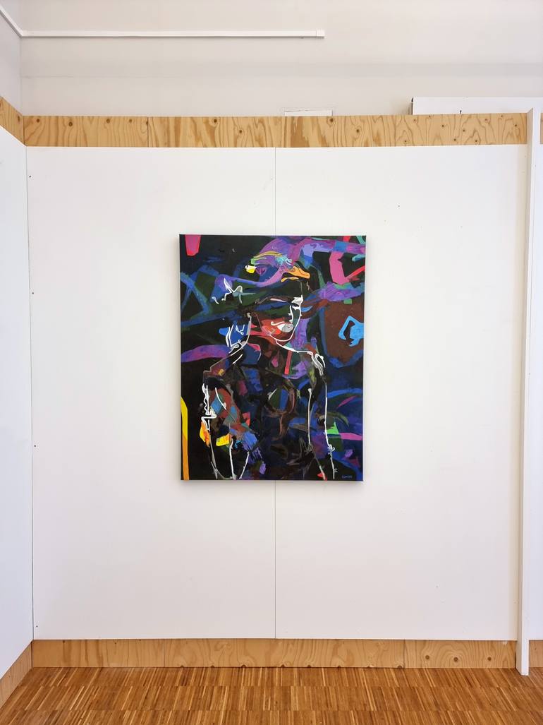 Original Figurative Women Painting by Dominic Brown