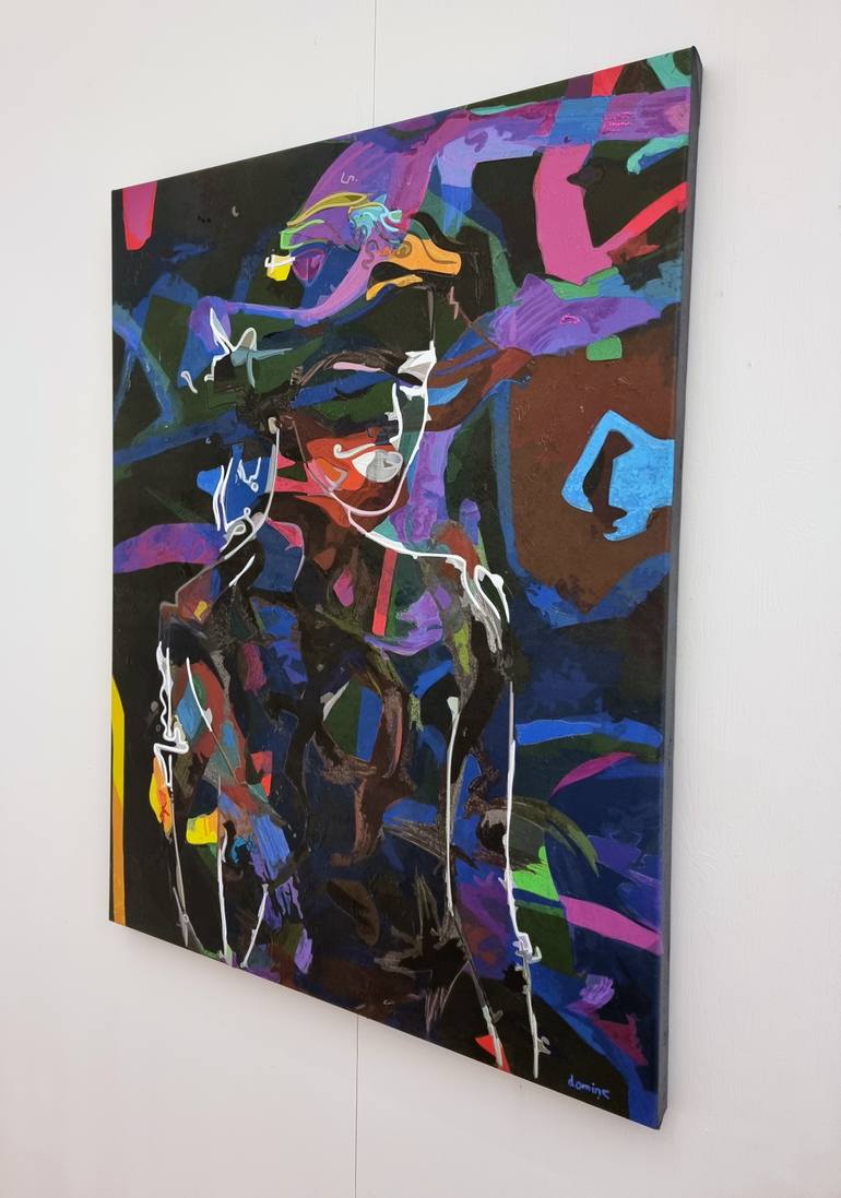Original Figurative Women Painting by Dominic Brown
