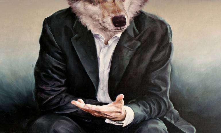 画廊 the politician | sold Painting by Karien Deroo | Saatchi Art