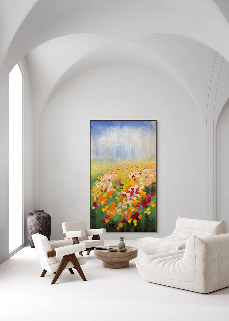 Original Abstract Landscape Painting by Maria Karpenko