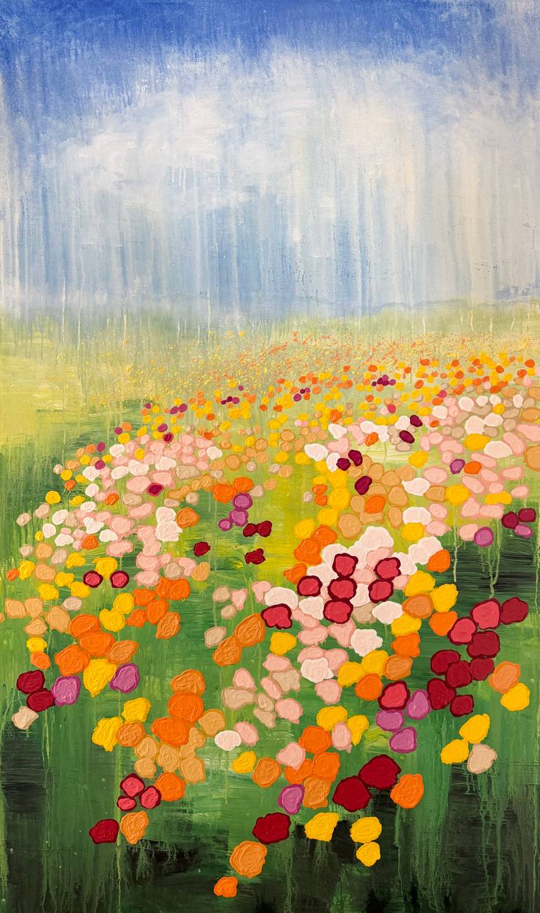 Original Abstract Landscape Painting by Maria Karpenko