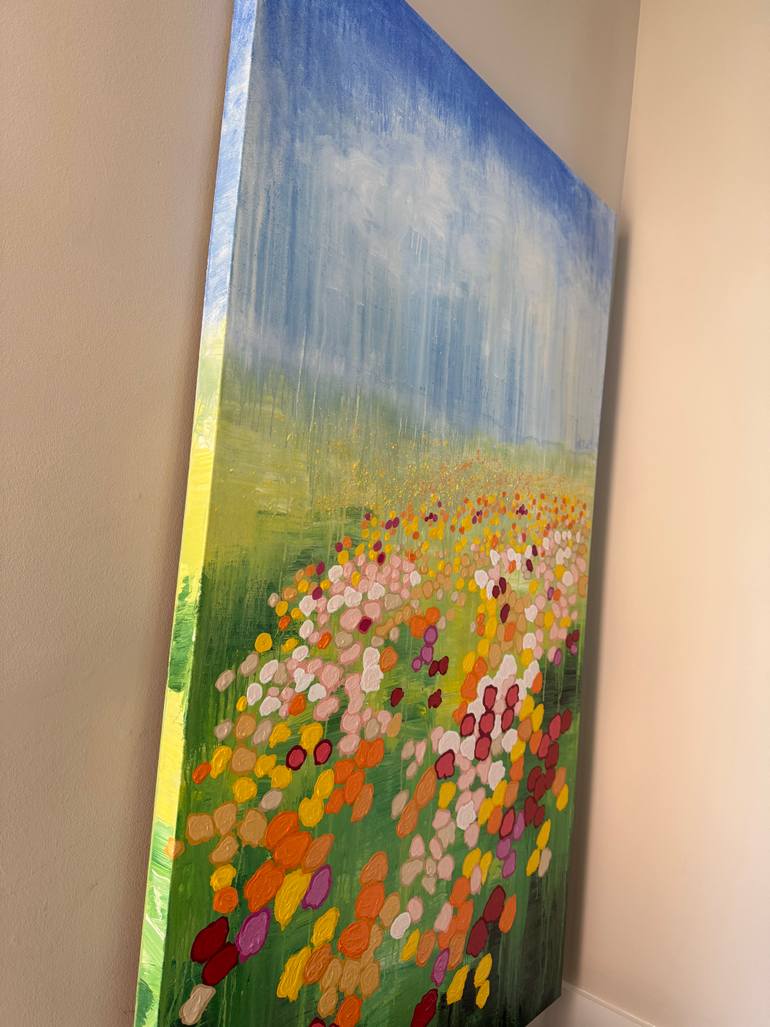 Original Abstract Landscape Painting by Maria Karpenko