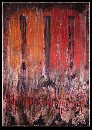 Original Abstract Expressionism Abstract Painting by Filip Pavlik