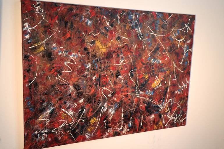 Original Abstract Expressionism Abstract Painting by Filip Pavlik