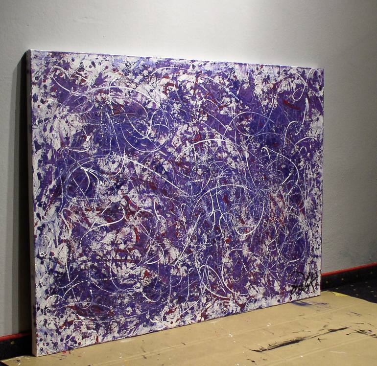 Original Abstract Expressionism Abstract Painting by Filip Pavlik