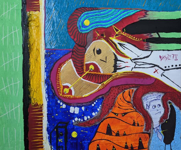 Print of Abstract Expressionism Abstract Painting by Basil Sharp