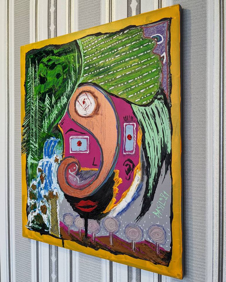 Original Abstract Expressionism Abstract Painting by Basil Sharp