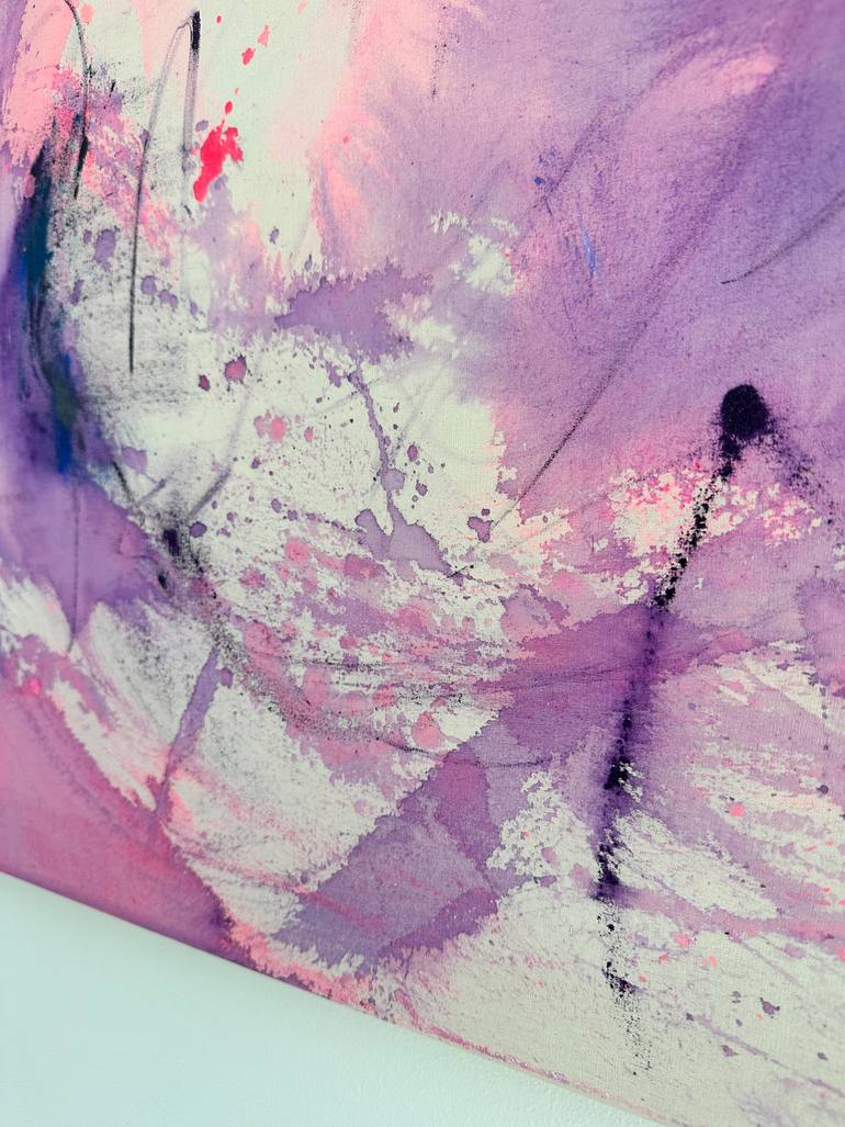 Original Abstract Expressionism Abstract Mixed Media by Pauline H