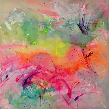 Original Abstract Mixed Media by Pauline H