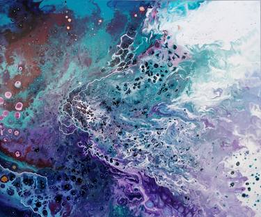 Original Fine Art Abstract Paintings by Pauline H