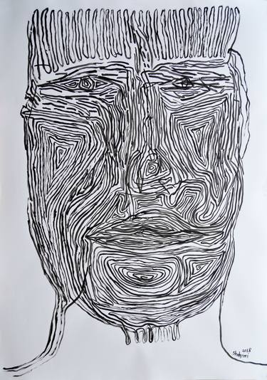 Print of Expressionism Portrait Paintings by Ezzaldin Shahrori