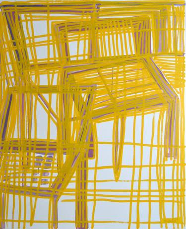 Yellow line chair abstract thumb