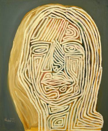 Print of Expressionism Portrait Paintings by Ezzaldin Shahrori