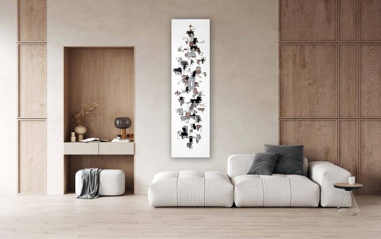 Original Minimalism Architecture Painting by Nha Vuu