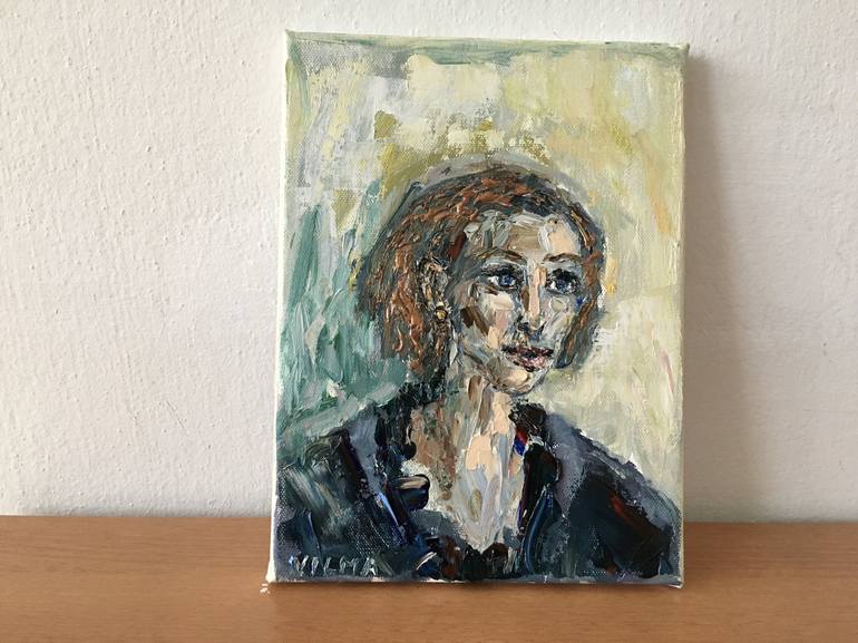 Original Impressionism Women Painting by Vilma Gataveckiene