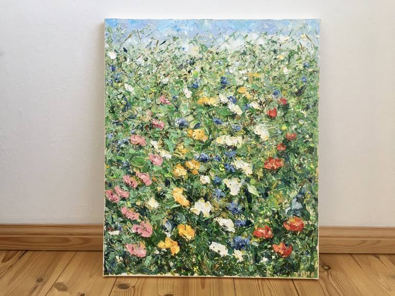 Original Floral Painting by Vilma Gataveckiene