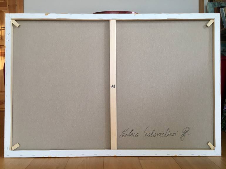 Original Abstract Floral Painting by Vilma Gataveckiene