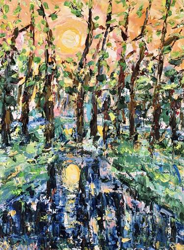 Original Impressionism Landscape Paintings by Vilma Gataveckiene