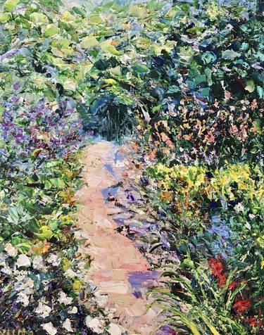 Print of Impressionism Garden Paintings by Vilma Gataveckiene