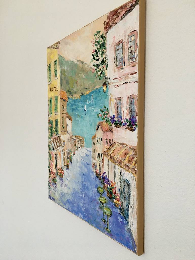 Original Impressionism Travel Painting by Vilma Gataveckiene