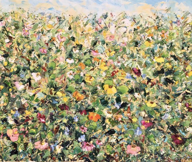Print of Abstract Floral Paintings by Vilma Gataveckiene
