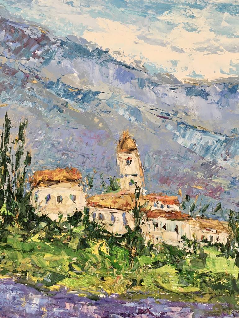 Original Impressionism Landscape Painting by Vilma Gataveckiene