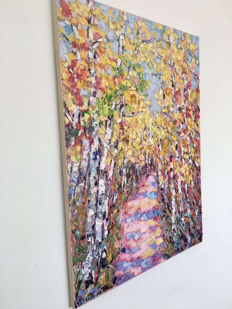 Original Impressionism Nature Painting by Vilma Gataveckiene