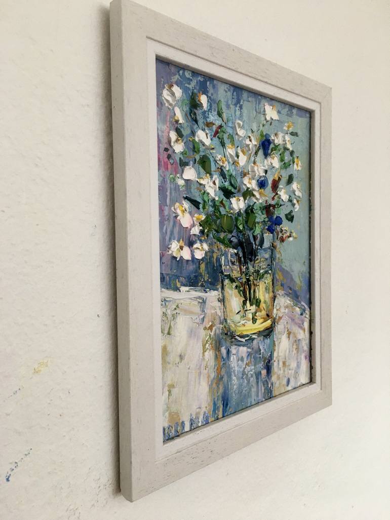 Original Impressionism Still Life Painting by Vilma Gataveckiene