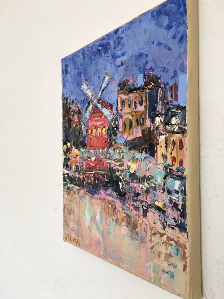 Original Impressionism Cities Painting by Vilma Gataveckiene