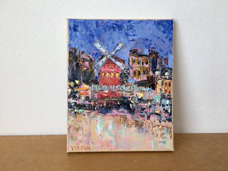 Original Impressionism Cities Painting by Vilma Gataveckiene