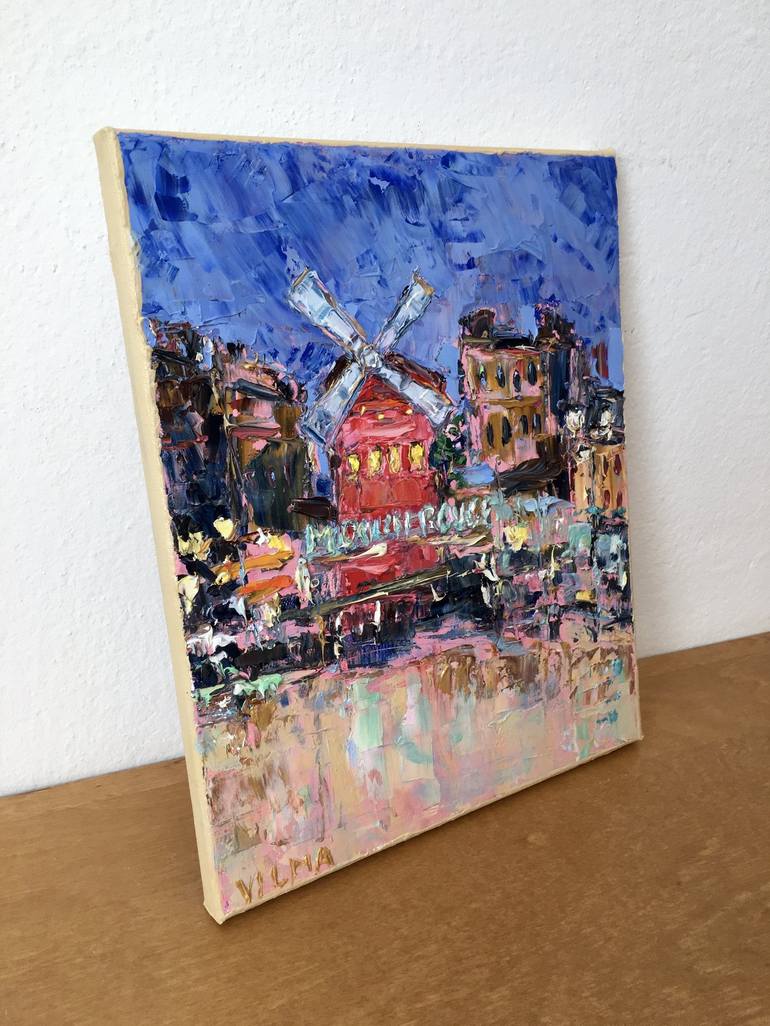 Original Impressionism Cities Painting by Vilma Gataveckiene