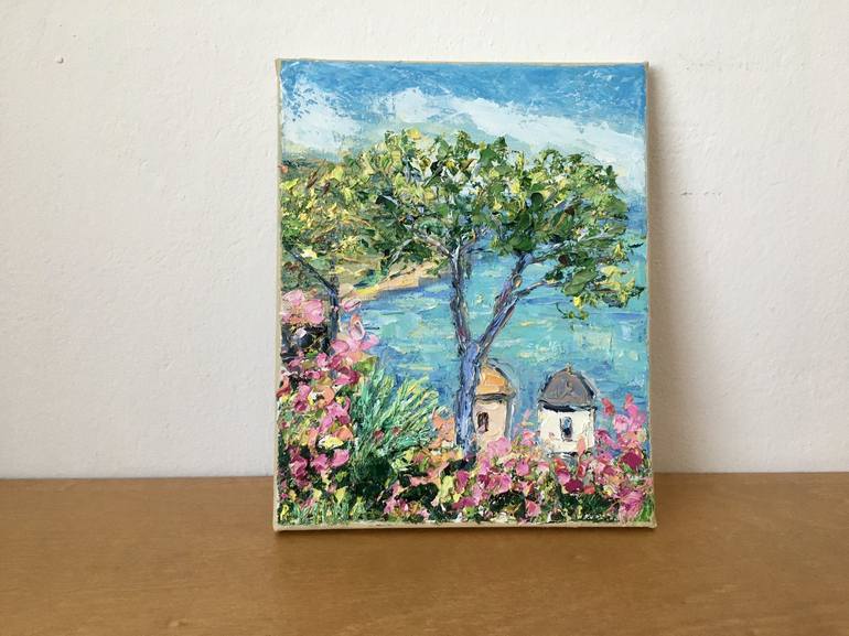 Original Impressionism Landscape Painting by Vilma Gataveckiene