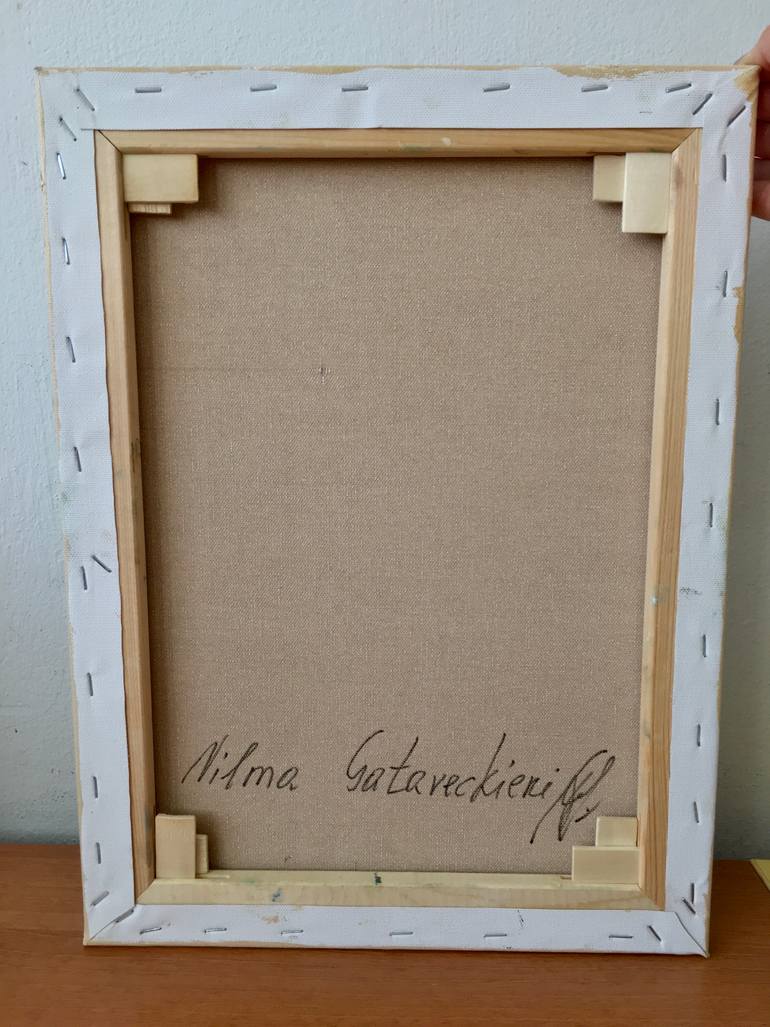 Original Abstract Floral Painting by Vilma Gataveckiene