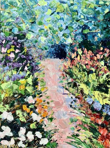 Original Abstract Garden Paintings by Vilma Gataveckiene