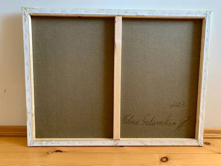 Original Abstract Floral Painting by Vilma Gataveckiene