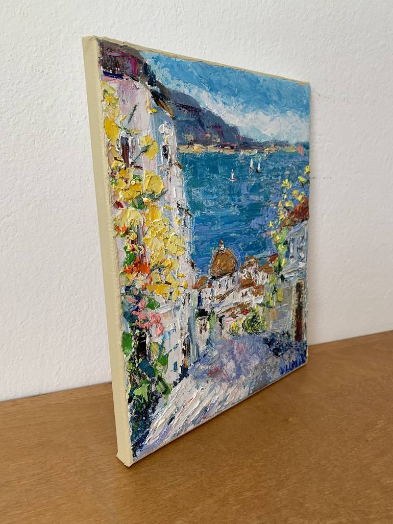 Original Impressionism Cities Painting by Vilma Gataveckiene