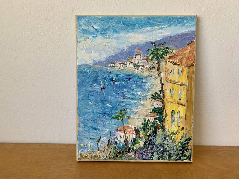 Original Impressionism Cities Painting by Vilma Gataveckiene