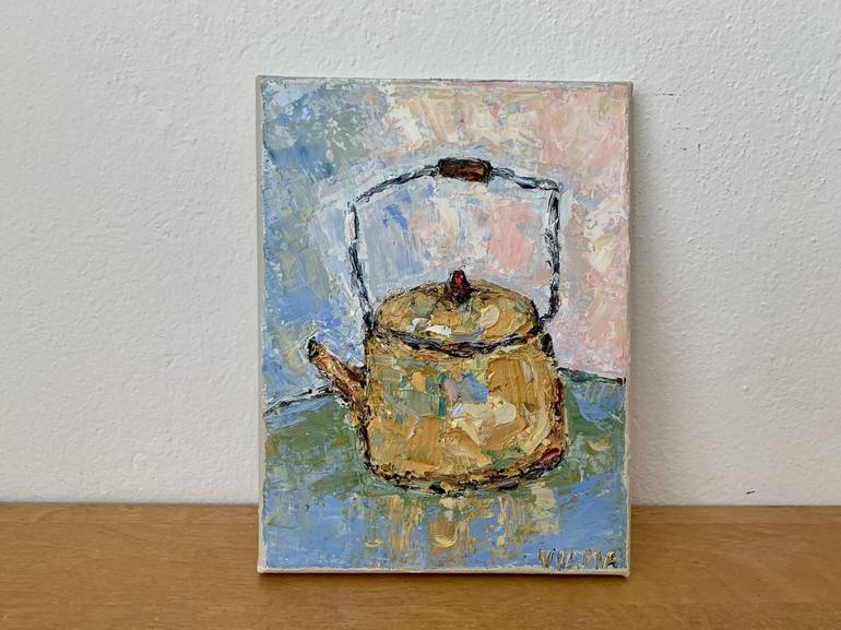 Original Impressionism Still Life Painting by Vilma Gataveckiene