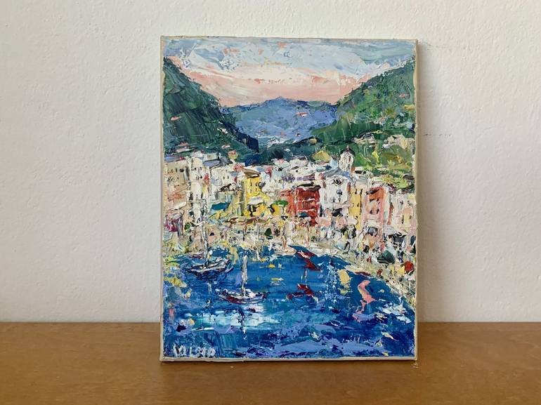 Original Impressionism Seascape Painting by Vilma Gataveckiene