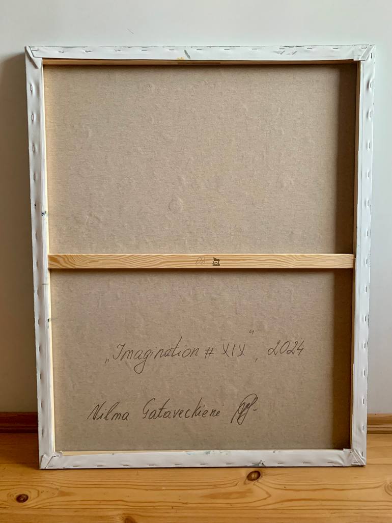 Original Geometric Abstract Painting by Vilma Gataveckiene