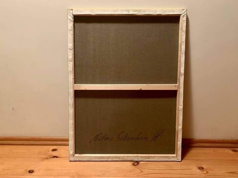 Original Geometric Abstract Painting by Vilma Gataveckiene