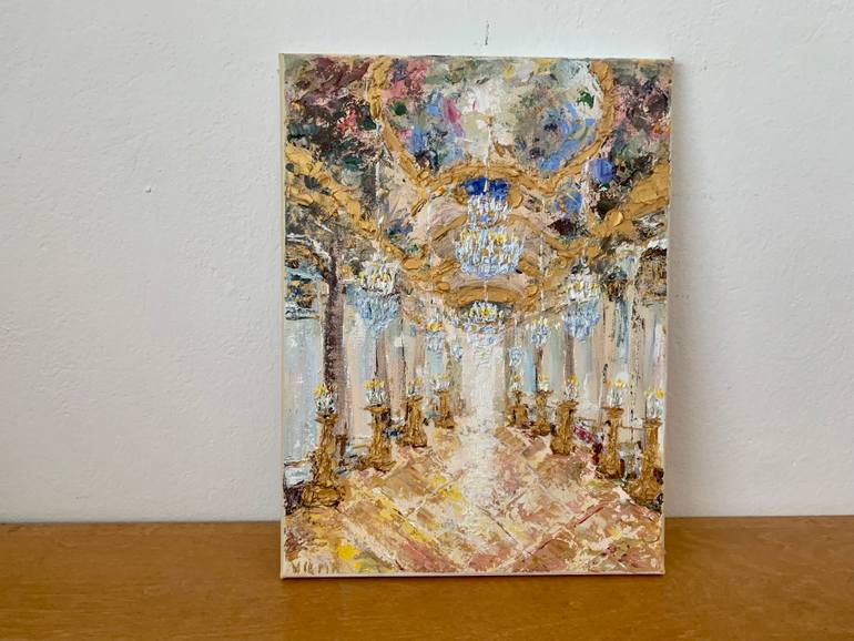 Original Impressionism Architecture Painting by Vilma Gataveckiene