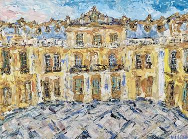 Original Impressionism Architecture Paintings by Vilma Gataveckiene