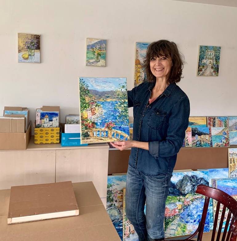 Original Impressionism Seascape Painting by Vilma Gataveckiene