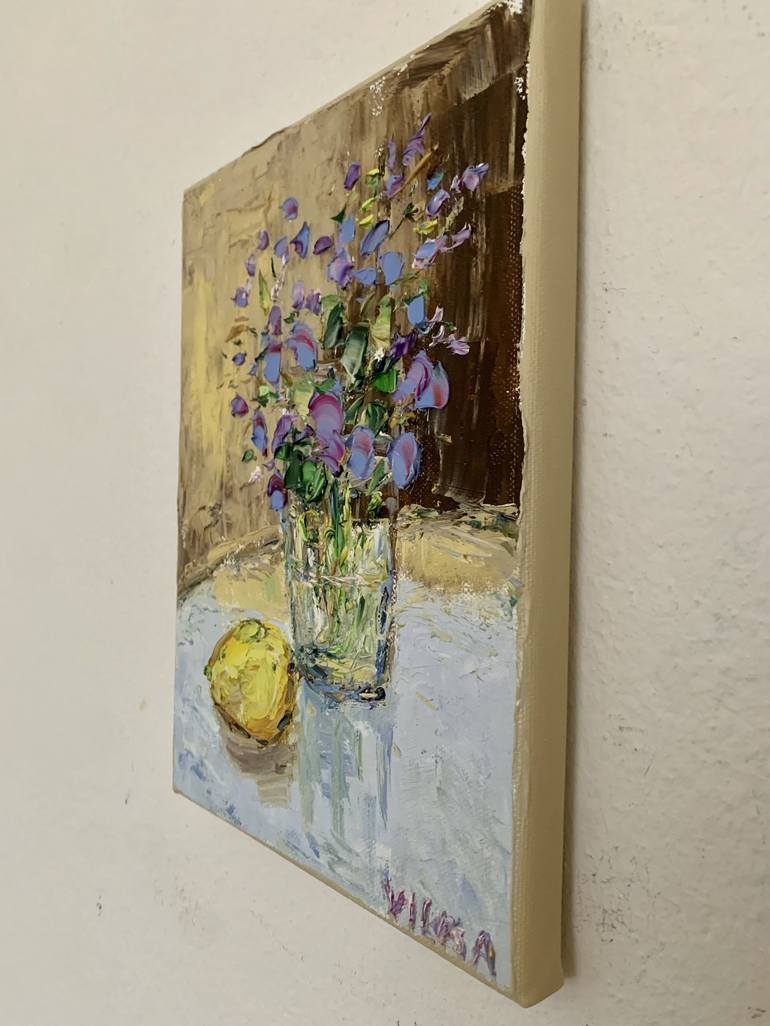 Original Impressionism Still Life Painting by Vilma Gataveckiene