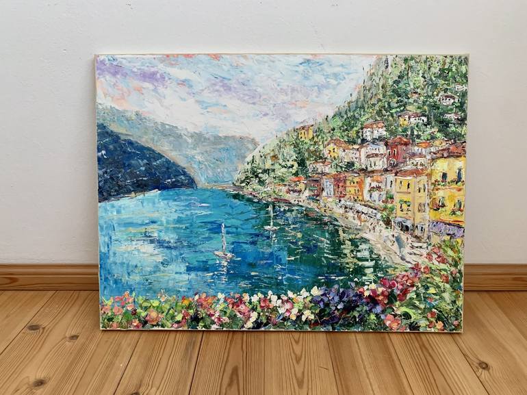 Original Impressionism Landscape Painting by Vilma Gataveckiene