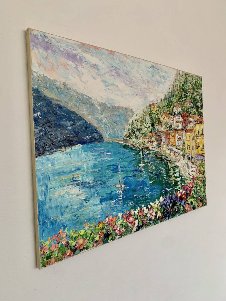Original Impressionism Landscape Painting by Vilma Gataveckiene