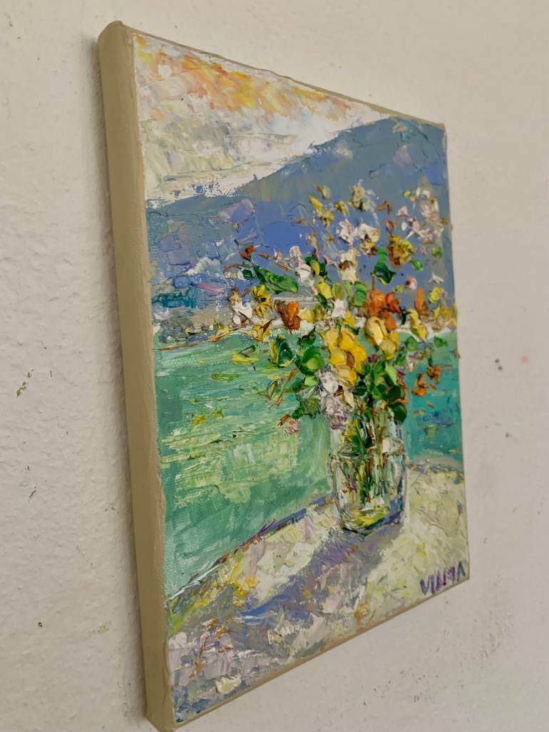 Original Impressionism Still Life Painting by Vilma Gataveckiene